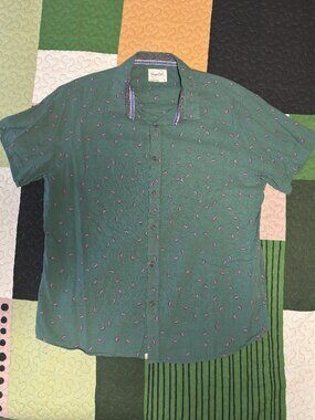 Sovereign Code Short Sleeves Polo Shirt for Men - Green with pink watermelons